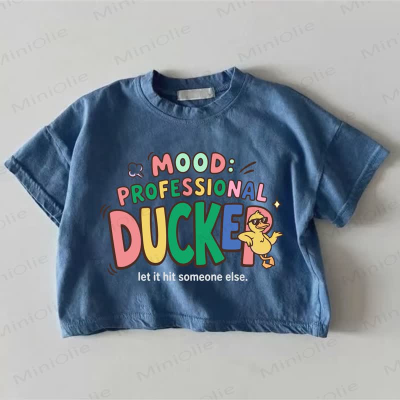 MOOD: PROFESSIONAL DUCKER LET IT HIT SOMEONE ELSE Baby Blue T-shirt - Blue - 18-24M - image 1