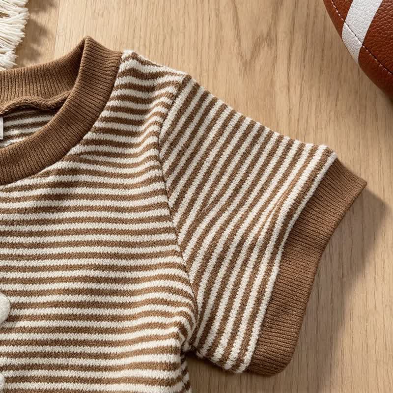 Toddler Boys Rugby Stripe Tee and Shorts 2-piece Set - image 5