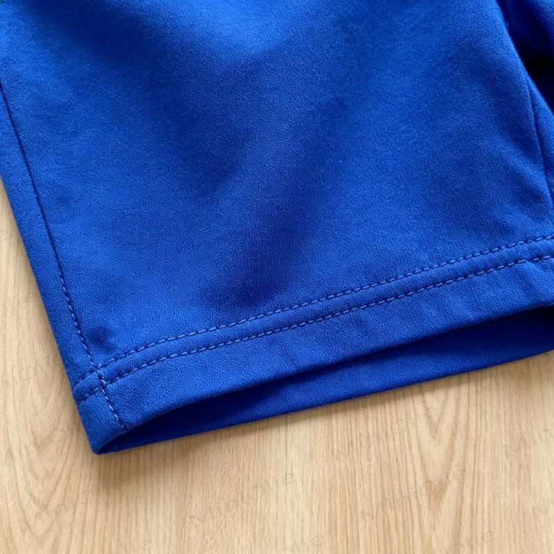 Baby Boys Striped Polo Shirt and Blue Shorts 2-piece Set - image 10