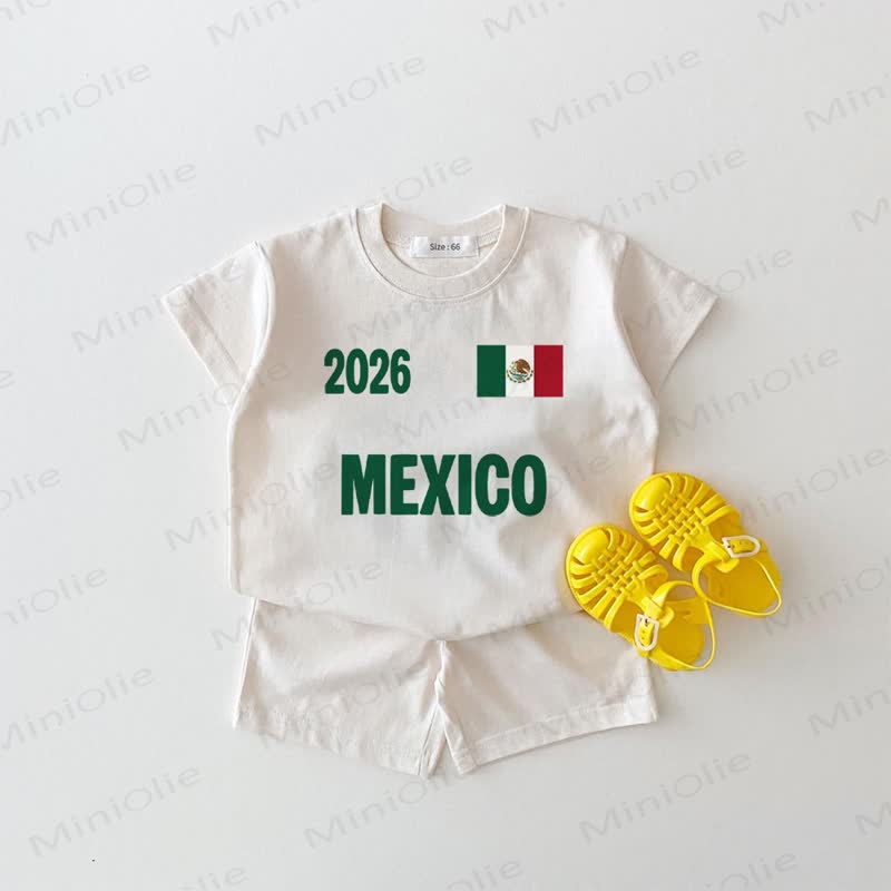 2026 MEXICO Baby White 2-piece Set - White - 18-24M - image 1