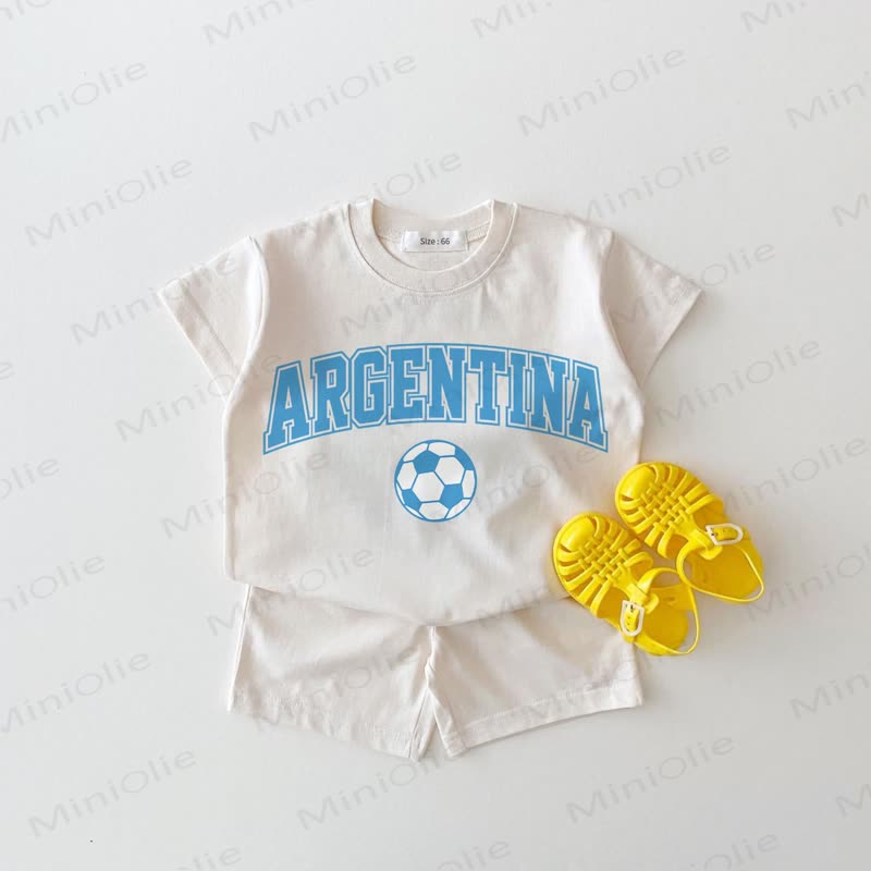 ARGENTINA Baby Soccer White 2-piece Set - White - 18-24M - image 1