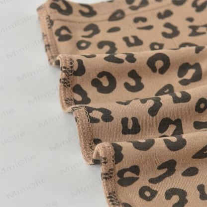 Baby Soft Knit Leopard Print Short Sleeves or Sleeveless Romper - image 4
