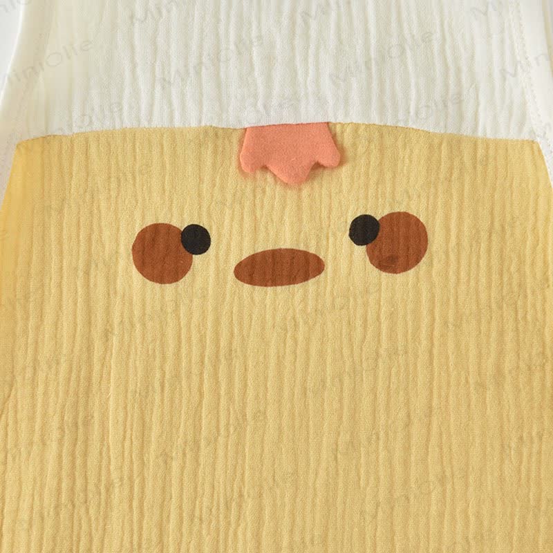 Baby Little Chick Gauze Sleeveless Romper - image 2
