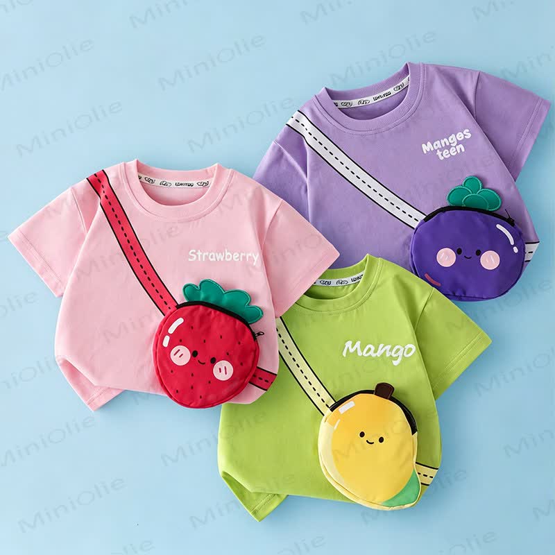 Toddler Smiley Fruit Patch Graphic T-Shirt - image 1