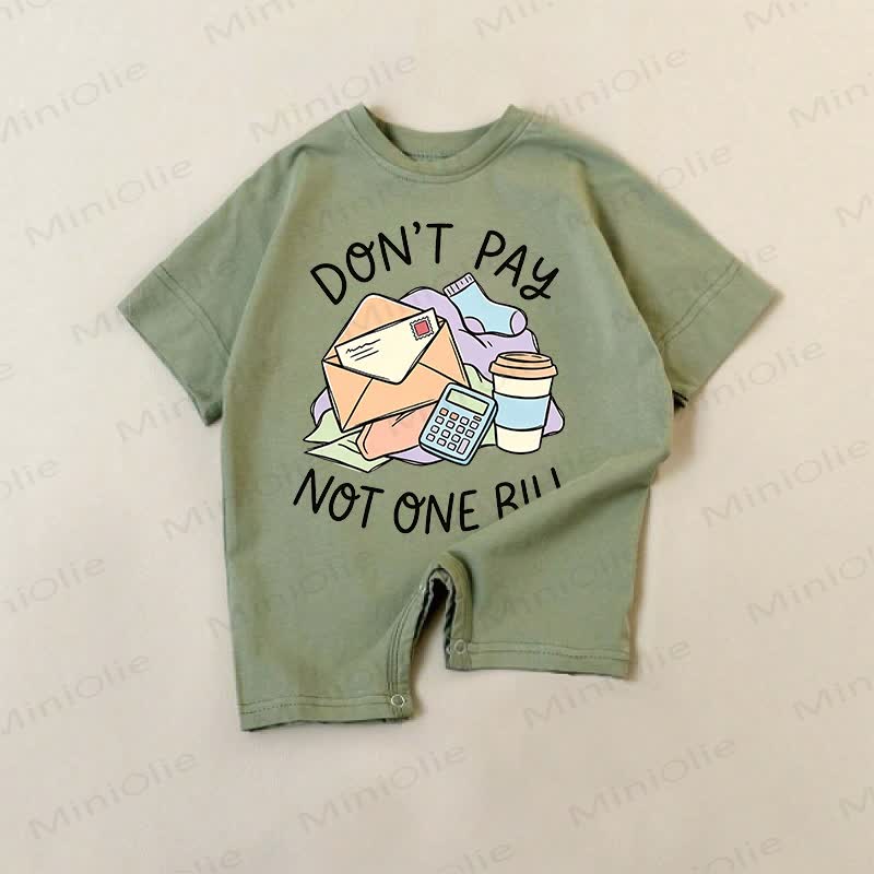DON'T PAY NOT ONE BILL Baby Green Romper - Green - 18-24M - image 1