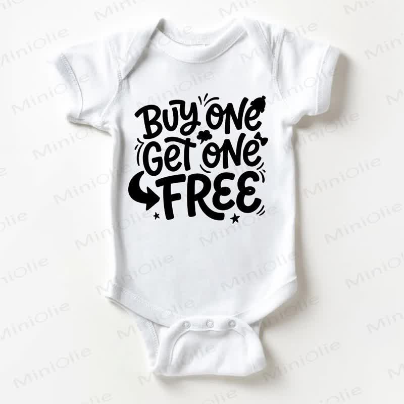 BUY ONE GET ONE FREE Baby White Slogan Bodysuit - White - 18-24M - image 1