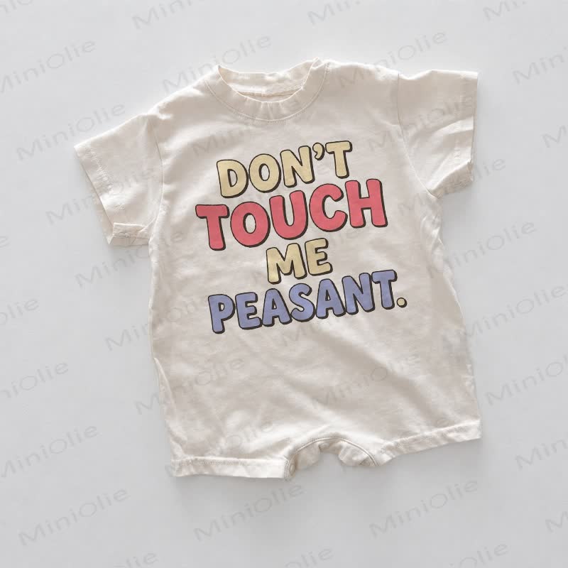 DON'T TOUCH ME PEASANT Baby White Romper - White - 18-24M - image 1