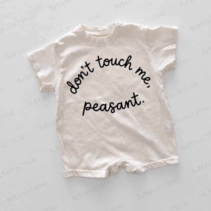 DON'T TOUCH ME PEASANT Baby White Romper - White - 18-24M - image 1