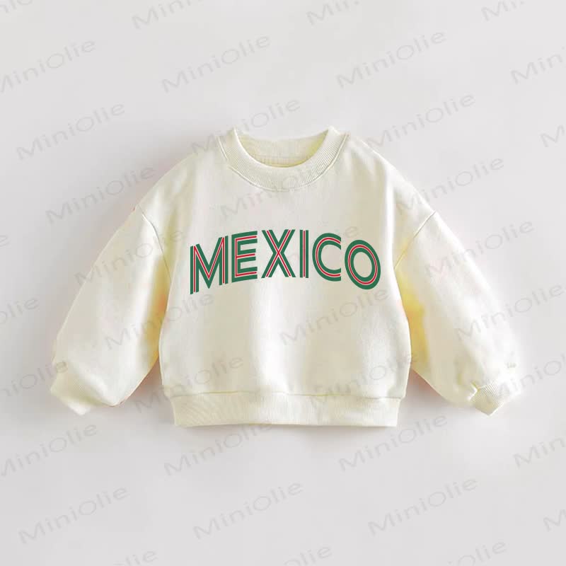 MEXICO Baby Toddler Sweatshirt - Cream - 3-5T - image 1