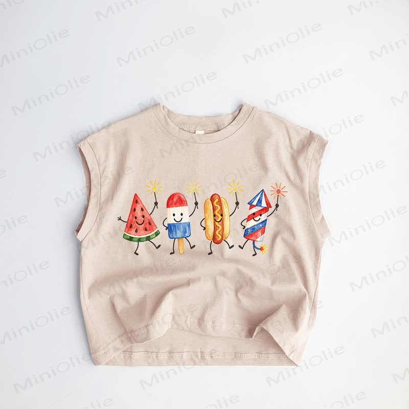 Baby Toddler Watermelon Khaki Tank Top - Khaki - 3-5T - image 1