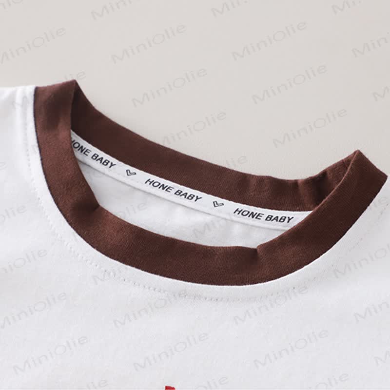 Toddler Cotton Pizza Print T-Shirt and Striped Shorts 2-piece Set - image 4