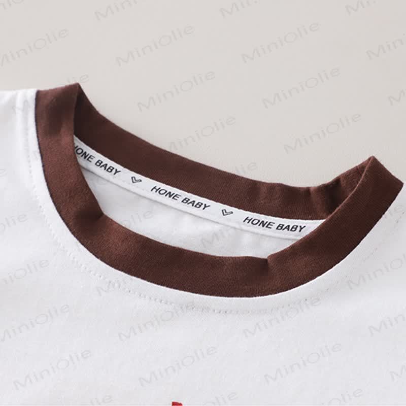 Toddler Cotton Pizza Print T-Shirt and Striped Shorts 2-piece Set - image 4