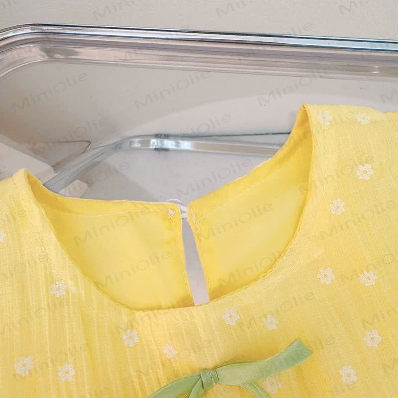 Baby Girls Sleeveless Tulip Bow Dress - image 6
