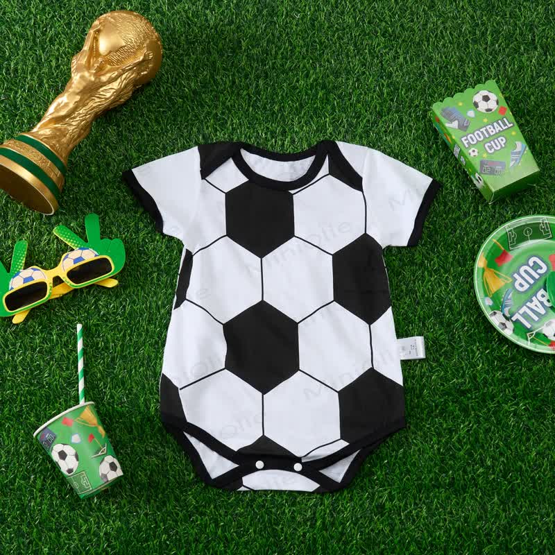 Baby Soccer Print Bodysuit - image 2