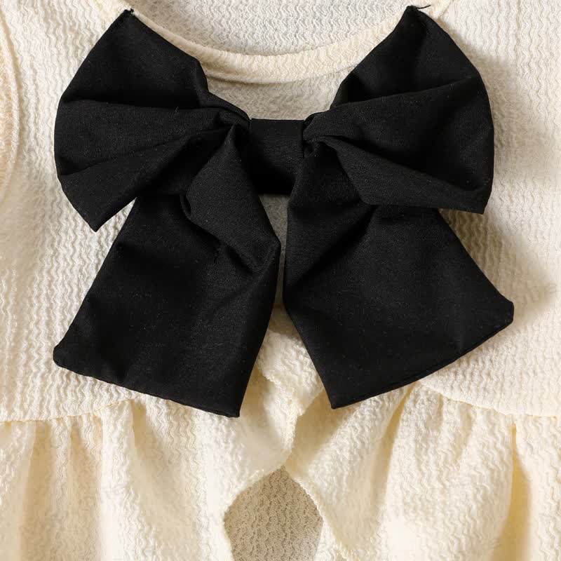 Baby Toddler Girl Bowknot Sleeveless Set - image 3