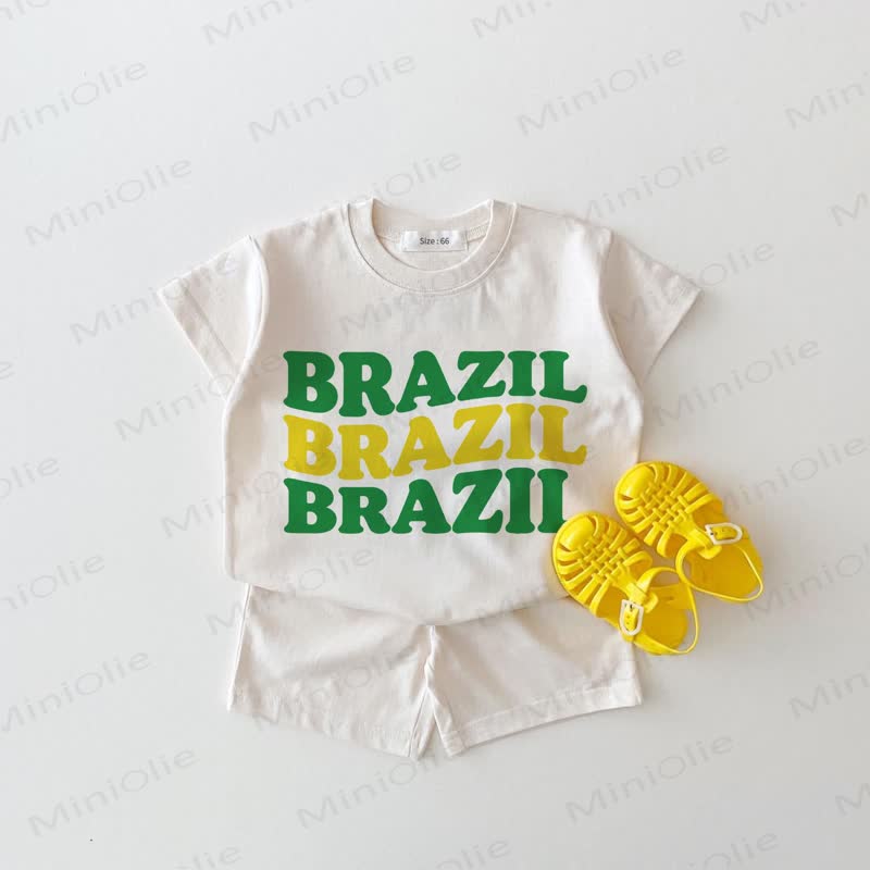 BRAZIL Baby White 2-piece Set - White - 18-24M - image 1