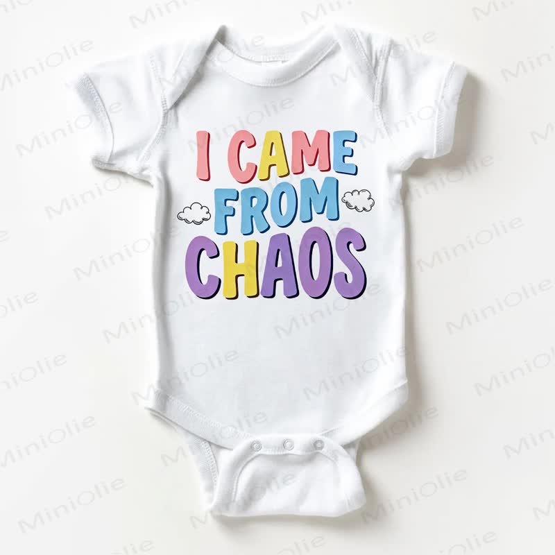 I CAME FROM CHAOS Baby White Bodysuit - White - 18-24M - image 1