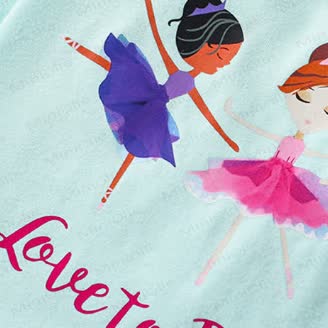 LOVE TO DANCE! Toddler Kid Girl Tee and Skirt Set - image 4