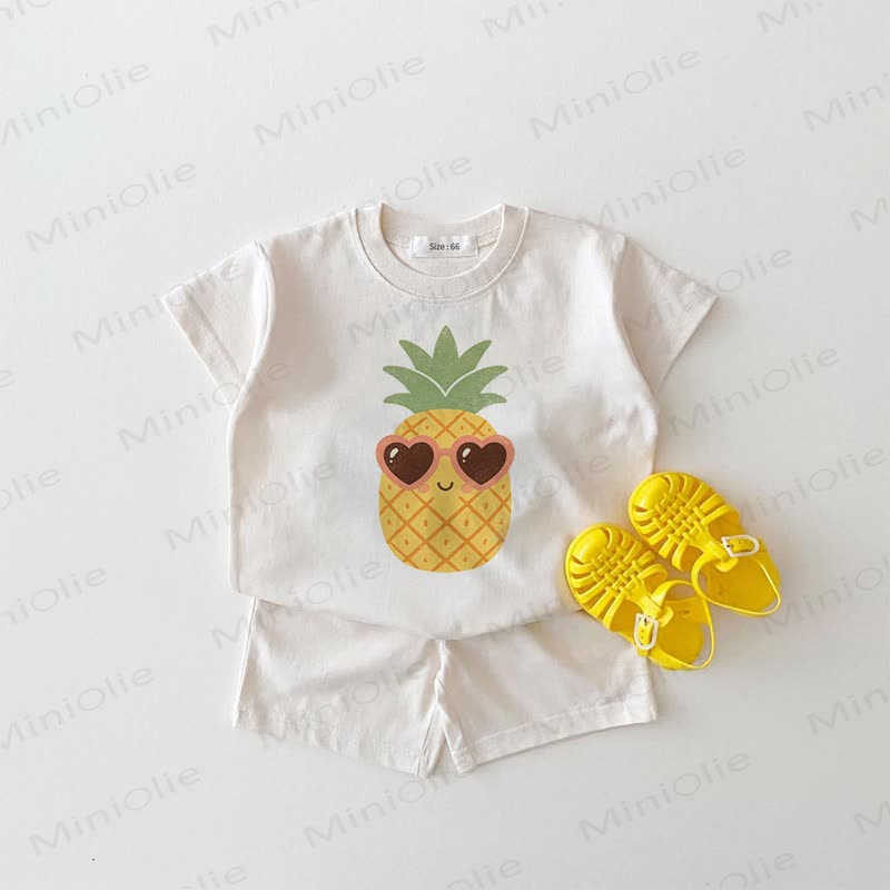 Baby Pineapple White 2-piece Set - White - 18-24M - image 1
