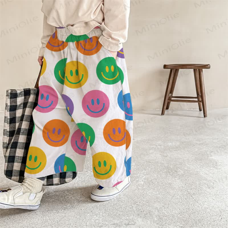 Baby Colorful Smiley Beige Pants - Beige - 2-3T - image 1