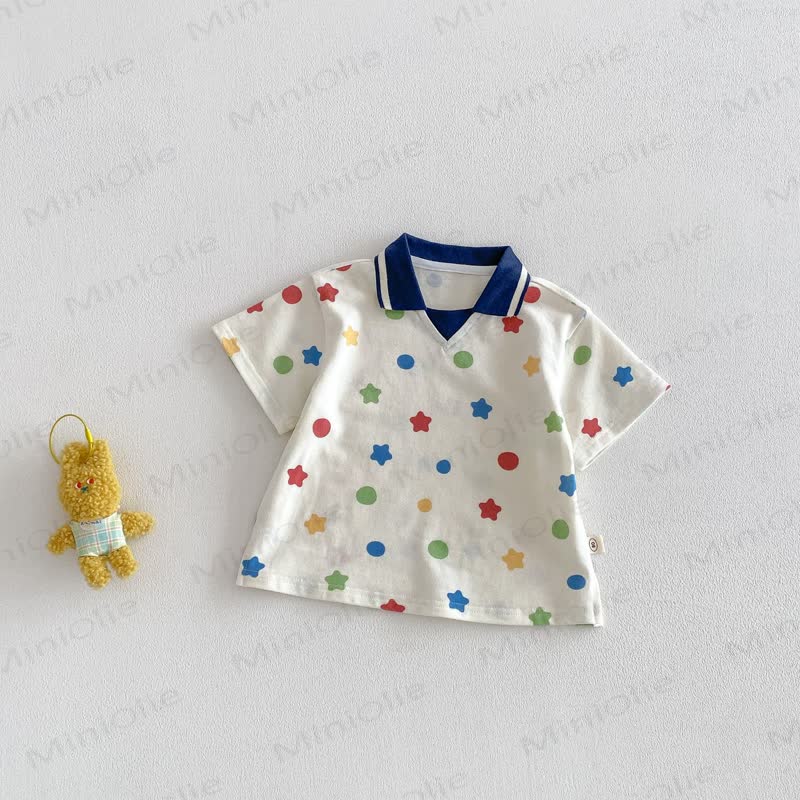 Baby Toddler Boys Polo Shirt or Denim Overalls or Denim Shorts - White - 4-5T - image 2