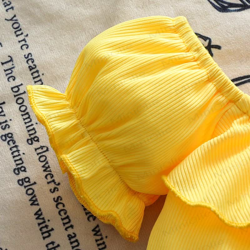 Baby Toddler Girl Yellow Floral Top and Denim Skirt 2-piece Set - image 6