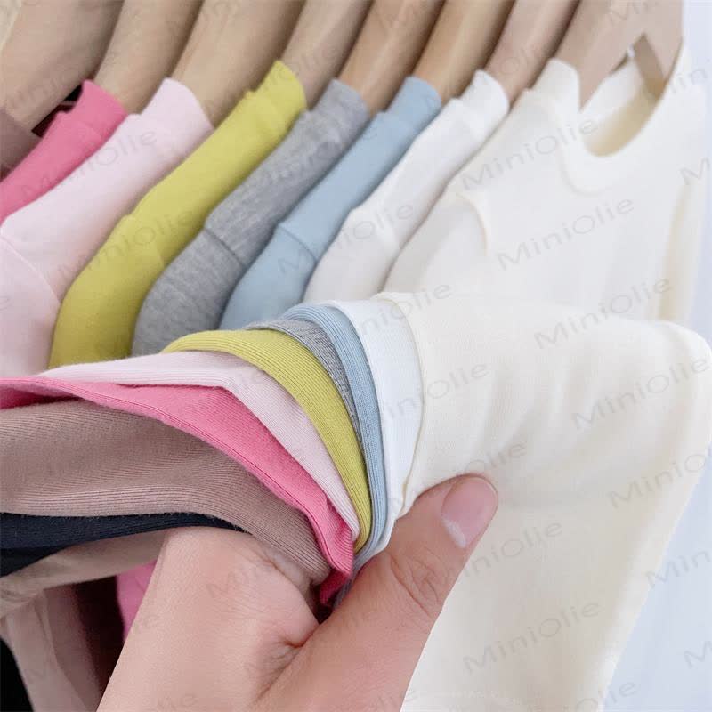 Baby Toddler Solid Color Ribbed Long Sleeve Tee - image 11