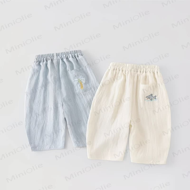 Toddler Embroidered Pocket Pants - image 1
