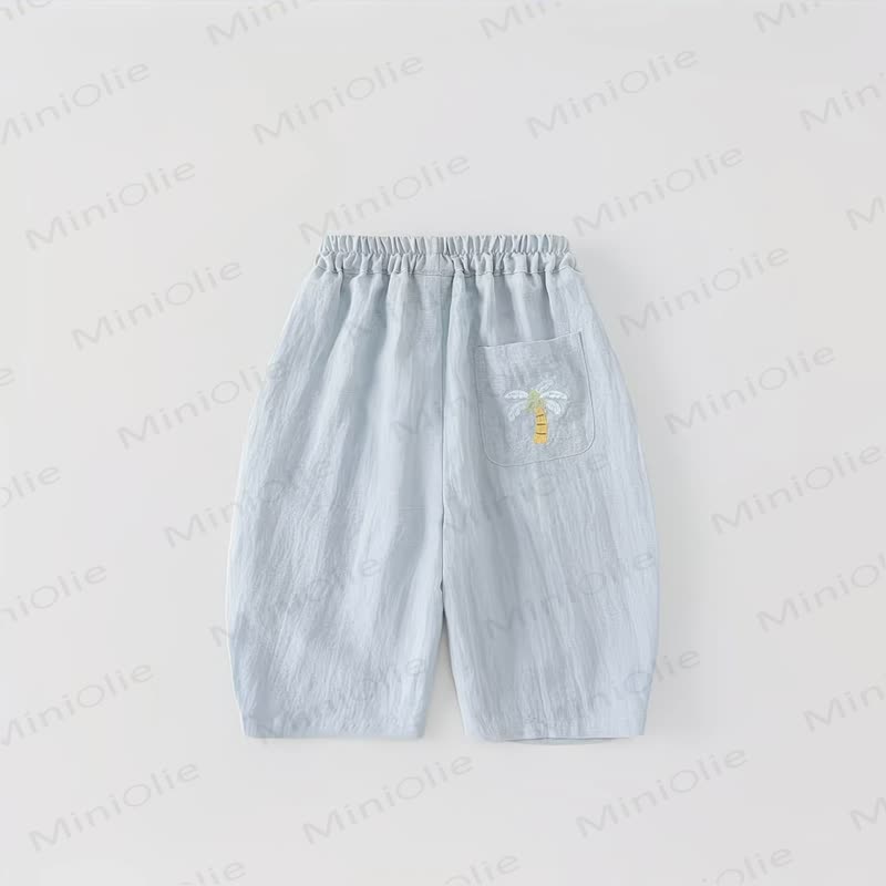 Toddler Embroidered Pocket Pants - Blue - 12-13T - image 3