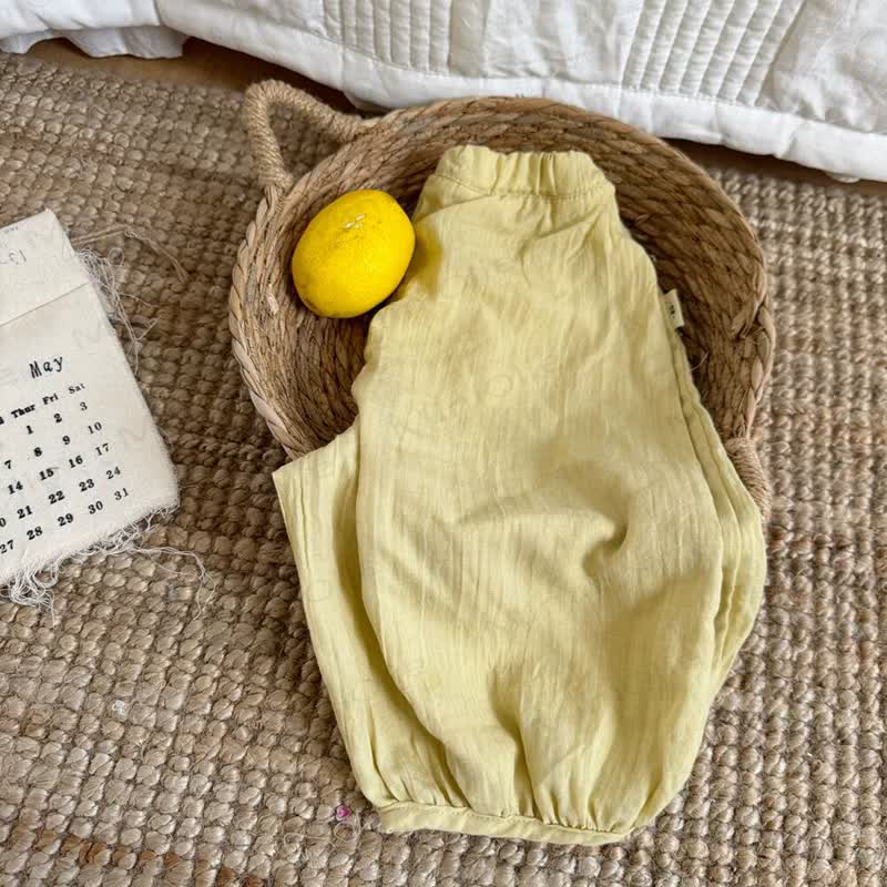 Toddler Boys Solid Color Harem Pants - Yellow - 8-9T - image 5