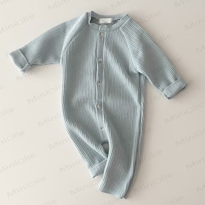 Personalized Baby Name Ribbed Romper - Blue - 2-3T - image 6