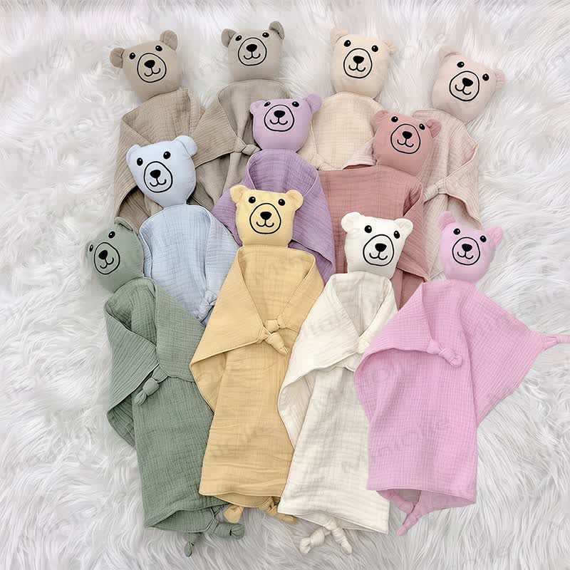 Personalized Baby Name Lion/Bear Security Blanket - image 2