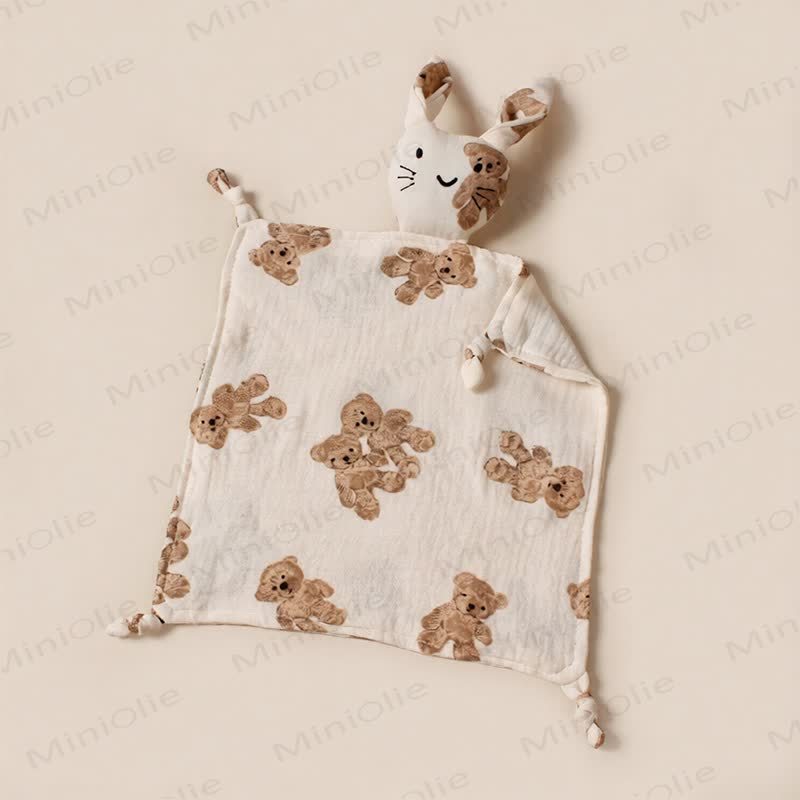 Personalized Baby Name Bunny Security Blanket - Teddy Bear - 30x30cm - image 12