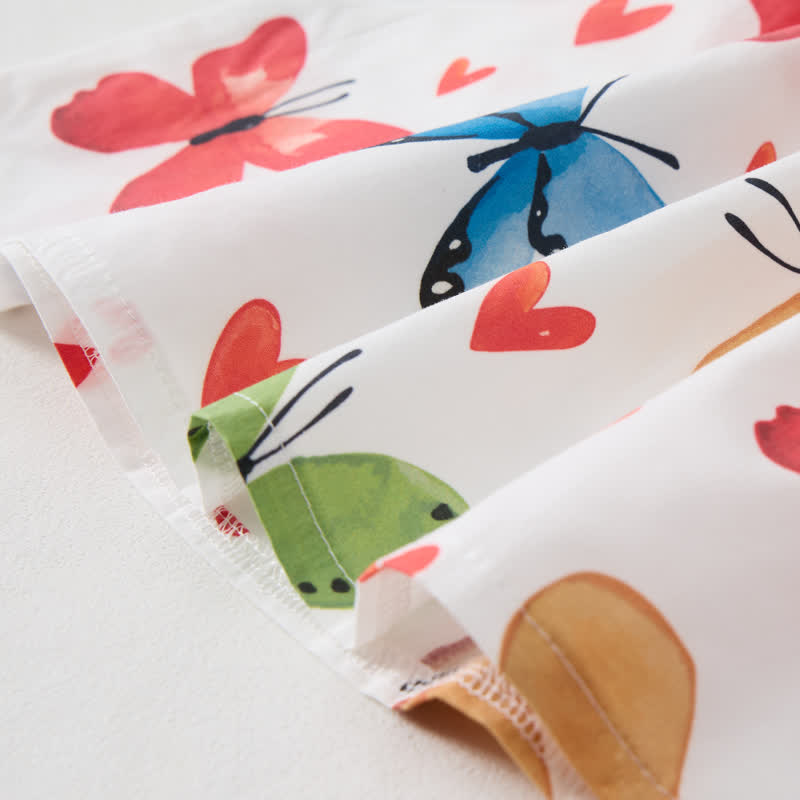 Baby Toddler White Butterfly Strap Top and Shorts 2-piece Set - image 4