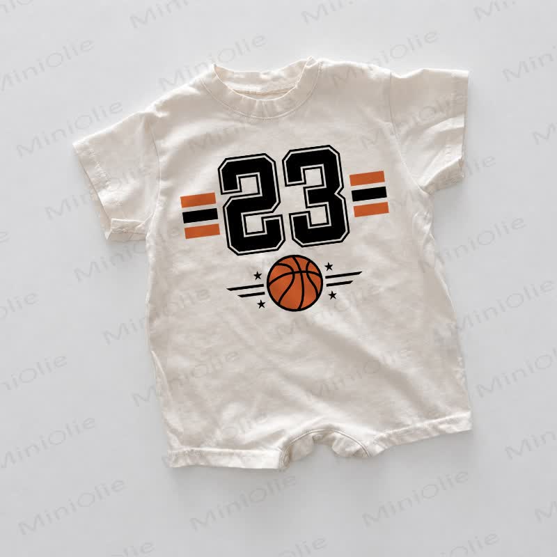 23 Basketball Baby White Romper - White - 18-24M - image 1