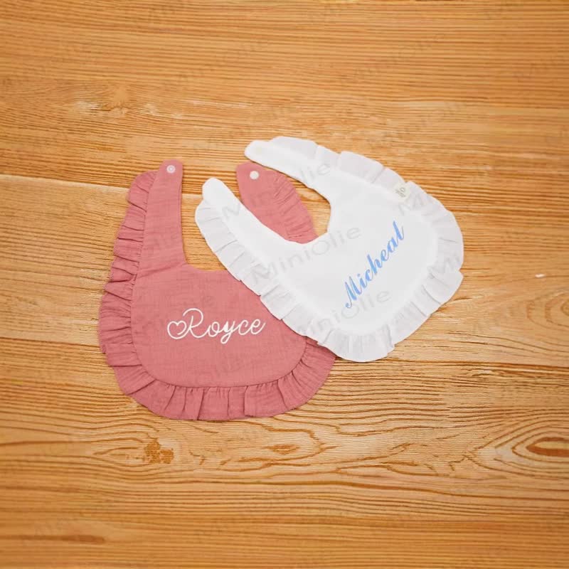 Personalized Baby Name Ruffled Bib - image 5