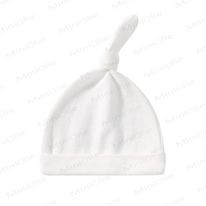 Personalized Baby Name Top-knot Hat - White - 0-6M - image 4