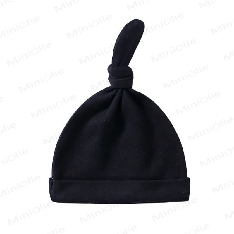 Personalized Baby Name Top-knot Hat - Black - 0-6M - image 5