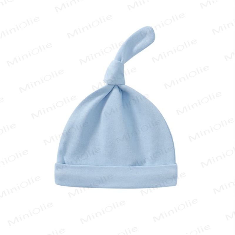 Personalized Baby Name Top-knot Hat - Light Blue - 0-6M - image 9