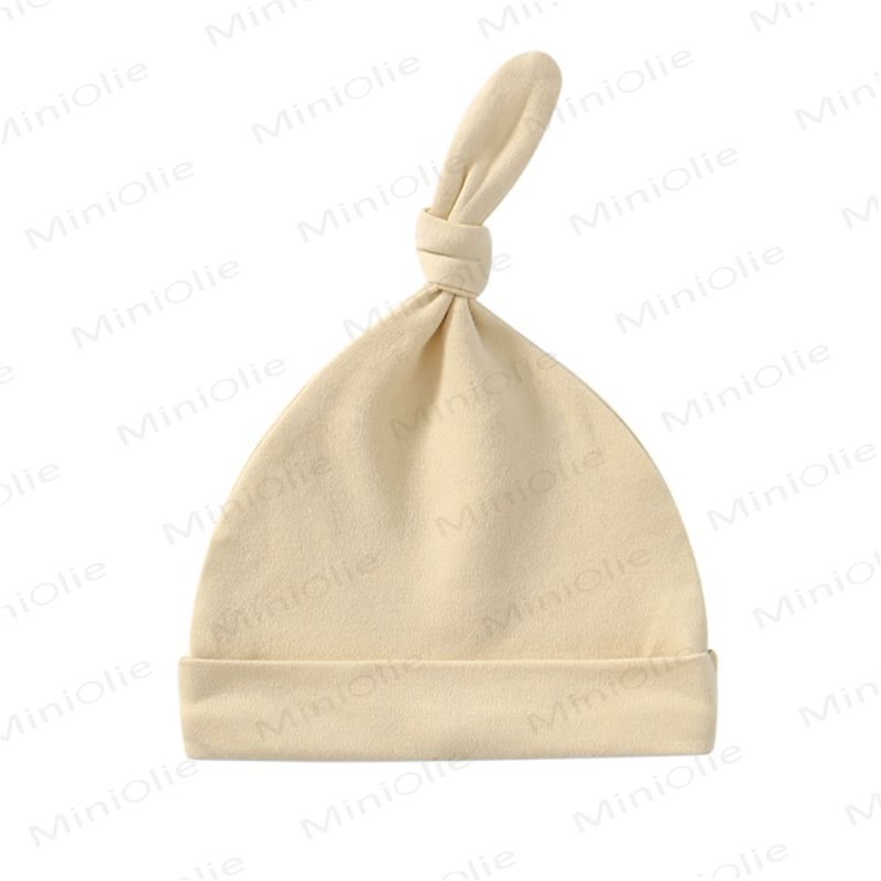 Personalized Baby Name Top-knot Hat - Beige - 0-6M - image 13