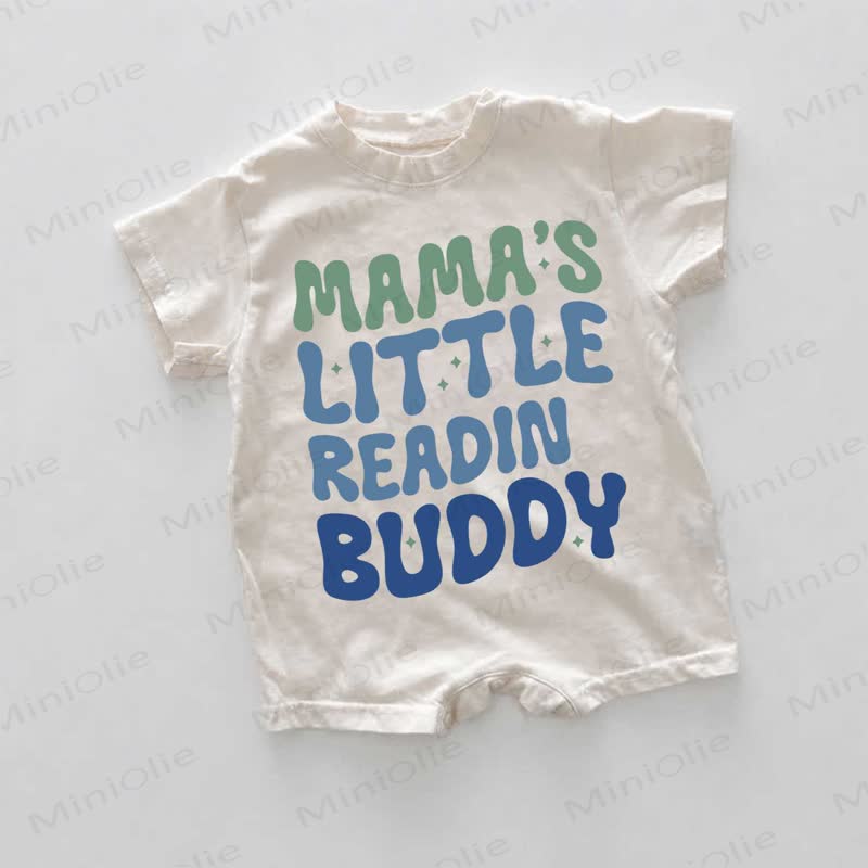 MAMA'S LITTLE READIN BUDDY Baby White Slogan Romper - White - 18-24M - image 1