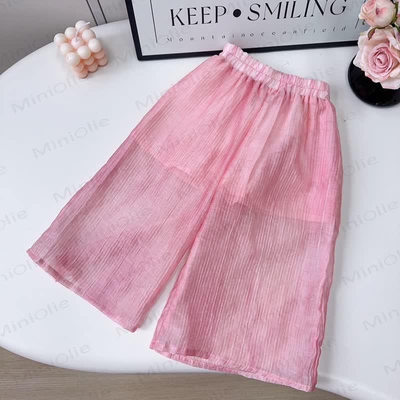 Toddler Girl Pink Floral Peplum Top and Pants 2-piece Set - image 7
