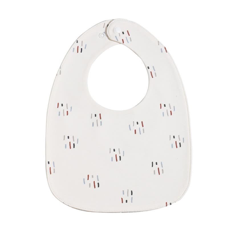 Personalized Baby Name Cartoon Print Bib - Grey Footprints - image 9