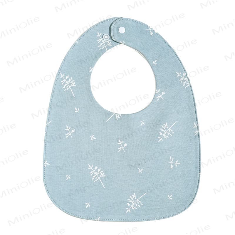 Personalized Baby Name Cartoon Print Bib - Green Leaves - image 11