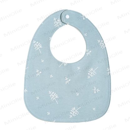 Personalized Baby Name Cartoon Print Bib - Green Leaves - image 11