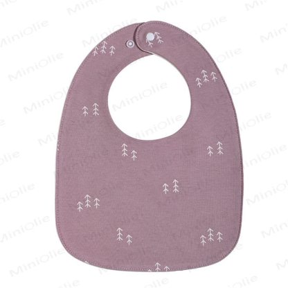 Personalized Baby Name Cartoon Print Bib - Purple Woods - image 12