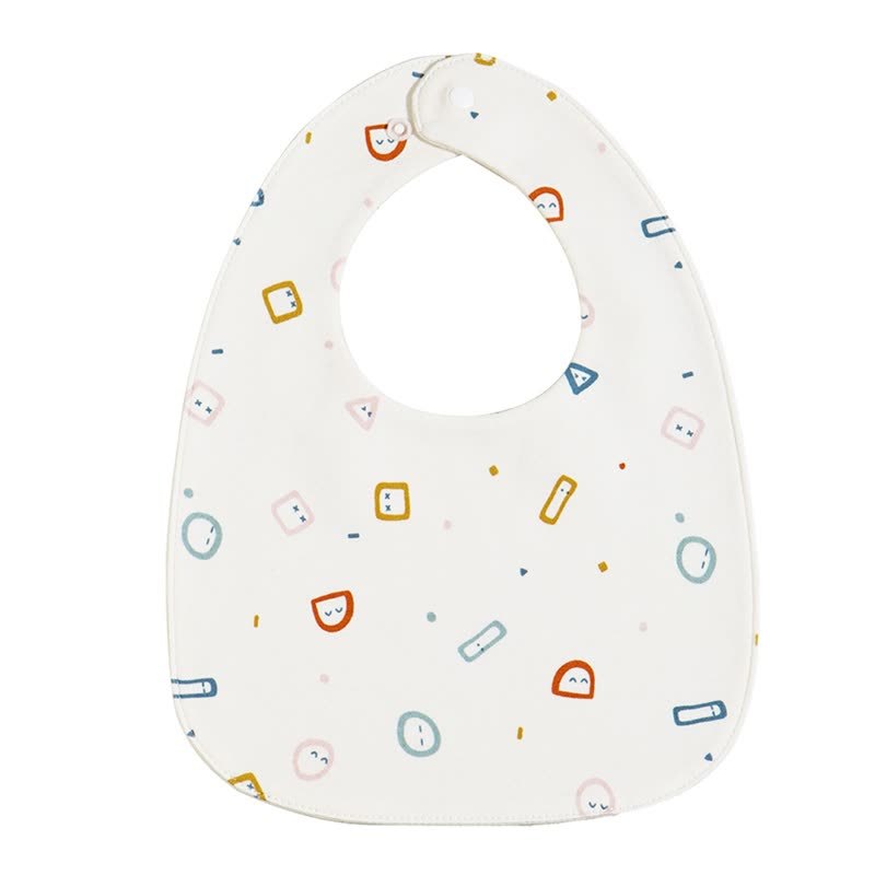 Personalized Baby Name Cartoon Print Bib - Geometric Patterns - image 13