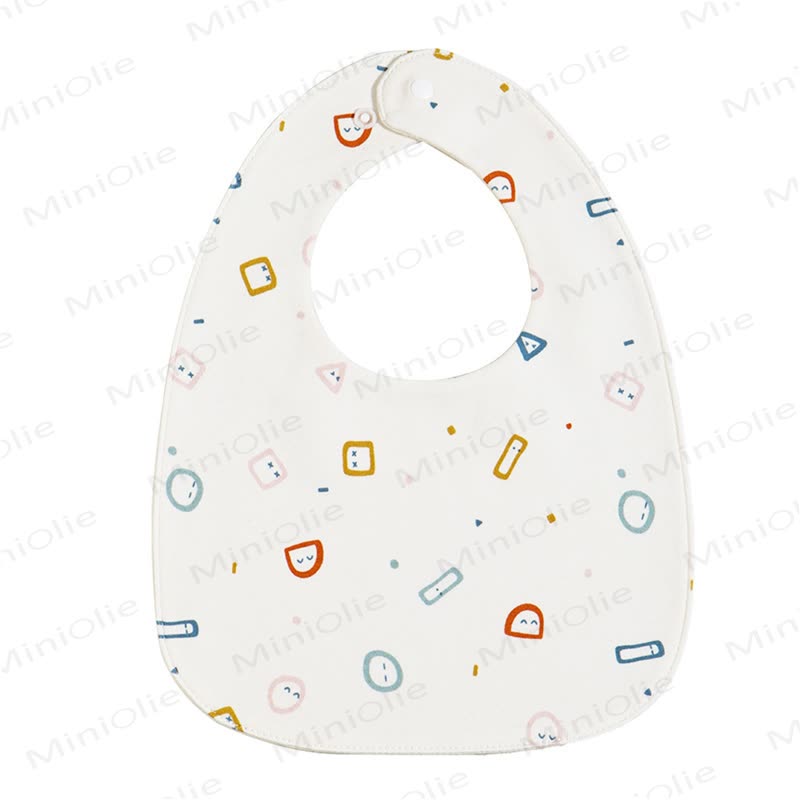 Personalized Baby Name Cartoon Print Bib - Geometric Patterns - image 13
