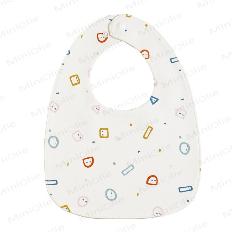 Personalized Baby Name Cartoon Print Bib - Geometric Patterns - image 13