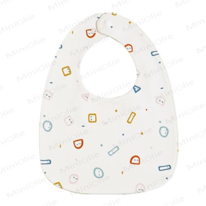 Personalized Baby Name Cartoon Print Bib - Geometric Patterns - image 13